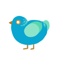 (unnamed), a cerulean and mint chicken with a neck-band pattern