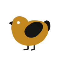 (unnamed), a ochre and black chicken