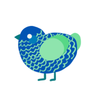 (unnamed), a ultramarine and spring chicken with a lace pattern