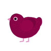 (unnamed), a maroon chicken with a half-lace pattern