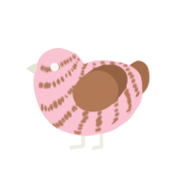 (unnamed), a rose and brown chicken with a bar pattern