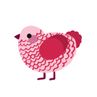 Valentine Swiss Roll, a rose and crimson chicken with a lace pattern