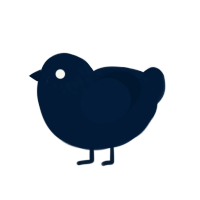 Mystery, a tumblr chicken with a neck-speckle pattern