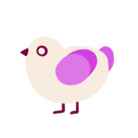 (unnamed), a cream and orchid chicken