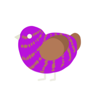 (unnamed), a amethyst and brown chicken with a bar pattern