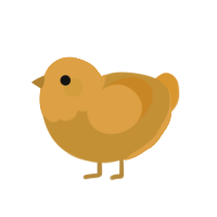 (unnamed), a gold and orange chicken with a head pattern