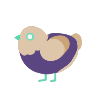 Pepe, a overcast and beige chicken with a head pattern