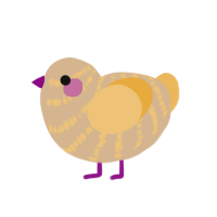 (unnamed), a beige and honey chicken with a bar pattern