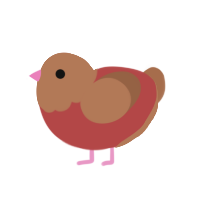 (unnamed), a red and brown chicken with a head pattern