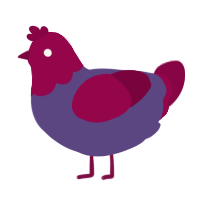 (unnamed), a overcast and maroon chicken with a head pattern