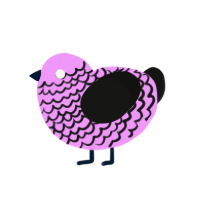 (unnamed), a lavender and black chicken with a lace pattern