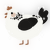 Cookies N Cream, a white and sable chicken with a neck-speckle pattern