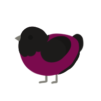 (unnamed), a wine and sable chicken with a head pattern