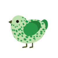 (unnamed), a gluppy and viridian chicken with a speckle pattern