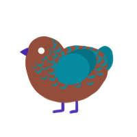 (unnamed), a russet and sea chicken with a half-lace pattern