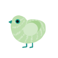 Gluppy XXY, a gluppy chicken with a bar pattern