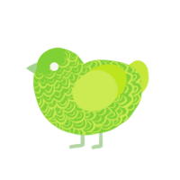 (unnamed), a grass and lime chicken with a double-lace pattern