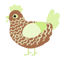 xyy apple, a brown and apple chicken with a lace pattern