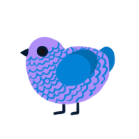 (unnamed), a lilac and sapphire chicken with a lace pattern