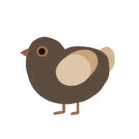 (unnamed), a bark and beige chicken