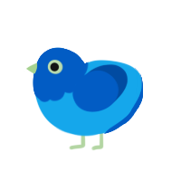 (unnamed), a sky and ultramarine chicken with a head pattern