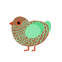 (unnamed), a brown and spring chicken with a lace pattern