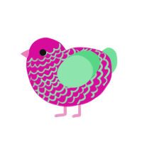 (unnamed), a fuchsia and spring chicken with a lace pattern