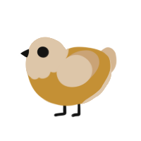 (unnamed), a gold and beige chicken with a head pattern