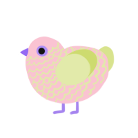 Salmon Pastel, a rose and lemon chicken with a lace pattern