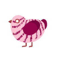 (unnamed), a rose and maroon chicken with a bar pattern