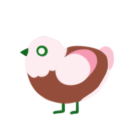 (unnamed), a russet and rose chicken with a head pattern