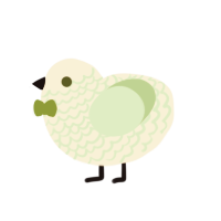 (unnamed), a cream and gluppy chicken with a lace pattern