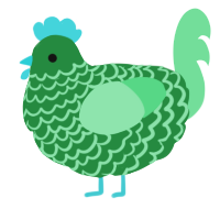 (unnamed), a viridian and spring chicken with a lace pattern