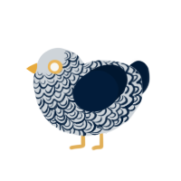 Mercury, a mist and tumblr chicken with a double-lace pattern