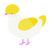 Cockatoo, a white and yellow chicken