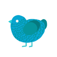 (unnamed), a cerulean and teal chicken with a lace pattern