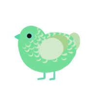 (unnamed), a spring and gluppy chicken with a half-lace pattern