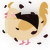A cream and honey chicken with a neck-speckle pattern