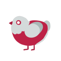 (unnamed), a crimson and silver chicken with a head pattern