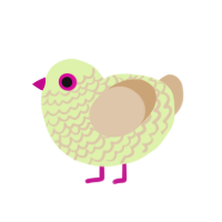 (unnamed), a apple and beige chicken with a lace pattern