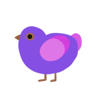 (unnamed), a blurple and orchid chicken