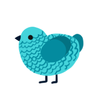 (unnamed), a aqua and sea chicken with a lace pattern