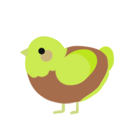 (unnamed), a brown and lime chicken with a head pattern
