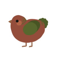 (unnamed), a russet and olive chicken with a neck-band pattern