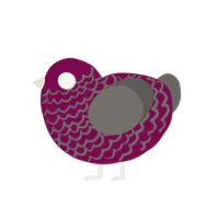 (unnamed), a wine and grey chicken with a lace pattern