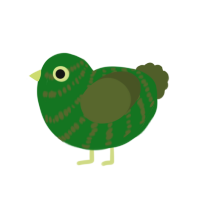 (unnamed), a leaf and olive chicken with a bar pattern