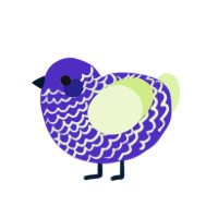 (unnamed), a indigo and apple chicken with a lace pattern