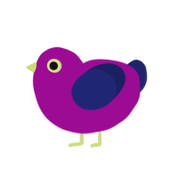 (unnamed), a plum and navy chicken