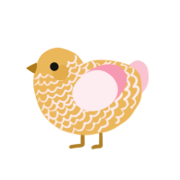 (unnamed), a honey and rose chicken with a lace pattern