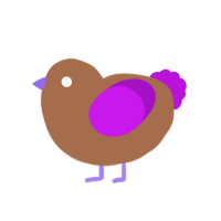 (unnamed), a brown and amethyst chicken